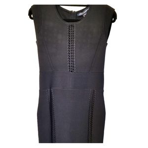 Black bodycon cocktail dress
